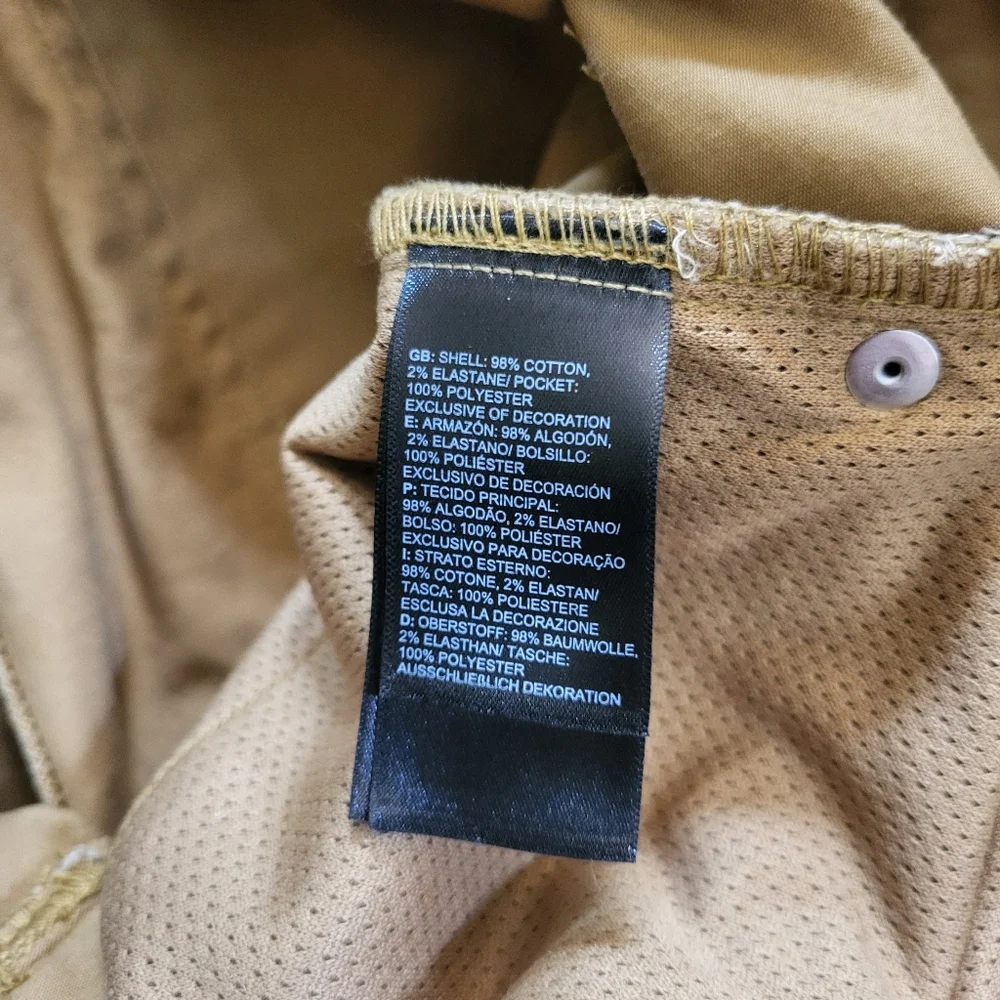 North Face Cotton Canvas Men's Camel Chino Shorts 36